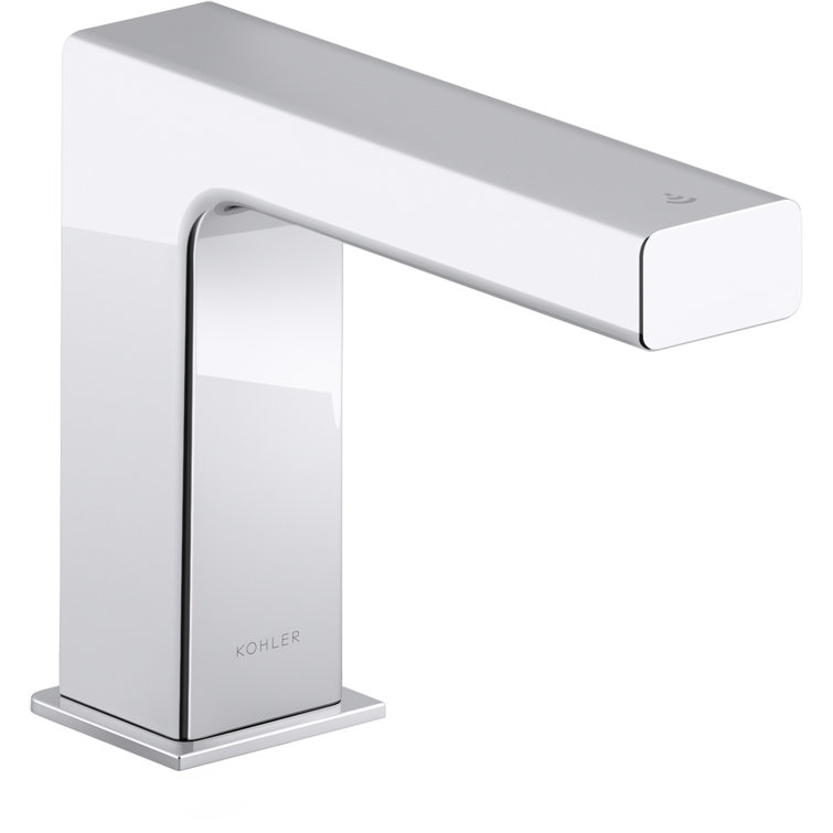 Strayt Touchless Bathroom Sink Faucet with Kinesis Sensor Technology and Mixer, Dc-powered