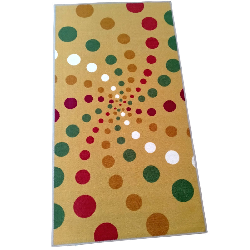 Leif Polka Dots Area Rug, Rectangle 80 x 150cm