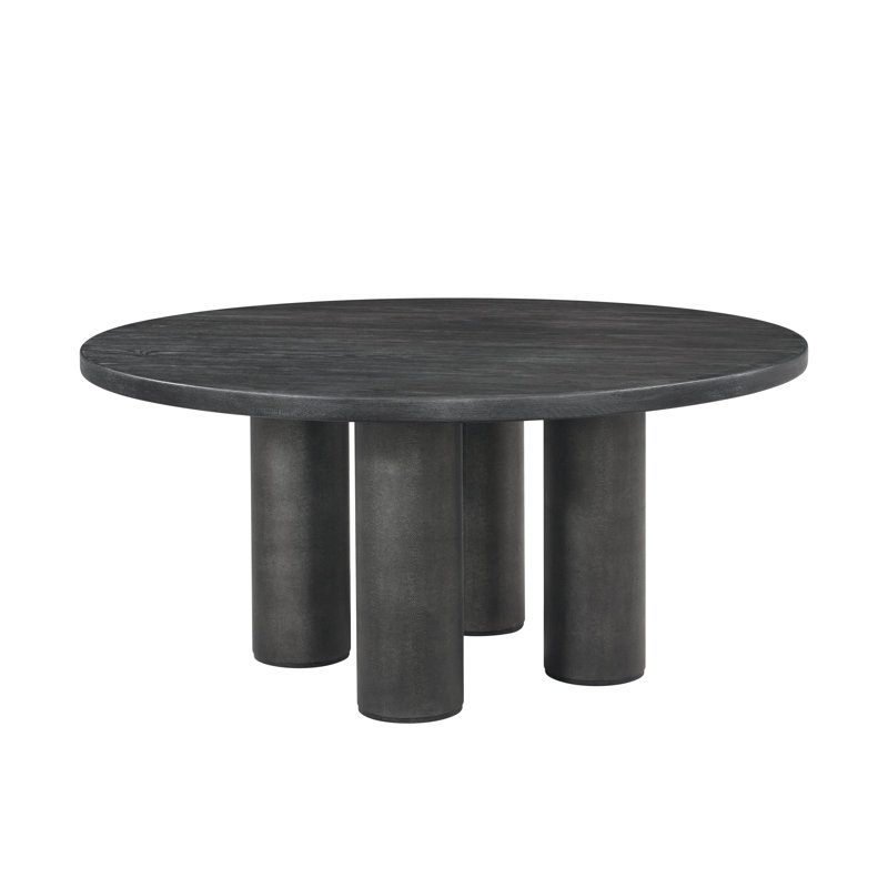 Maxwell Round Dining Table, Obsidian