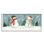 Bonhommes de neige festifs en hiver célébrant des flocons de neige tombant, art numérique sur estampe numérique par Victoria Barnes