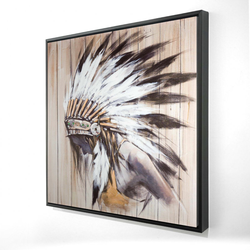 " Indian With Feathers "