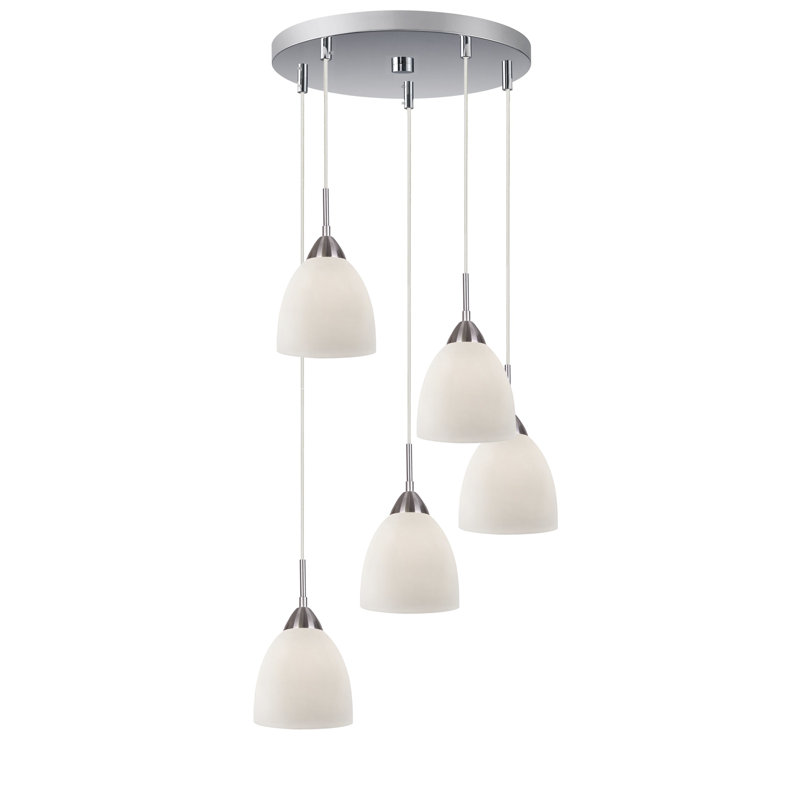 Morisel 5 - Light Cluster Pendant, Satin Nickel