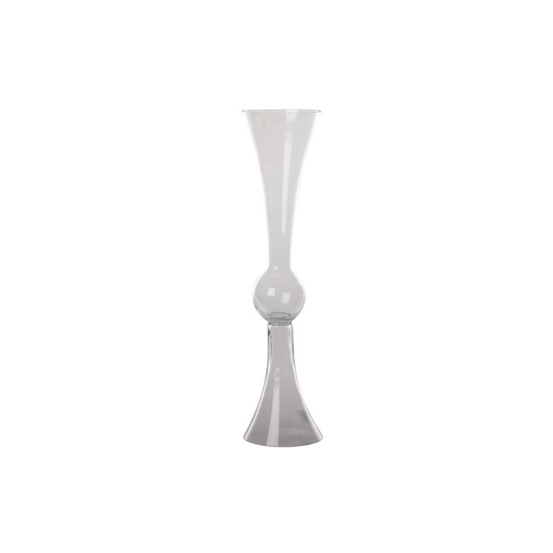 Cooney Glass Floor Vase, 60cm H x 15cm W x 14.7cm D, Clear