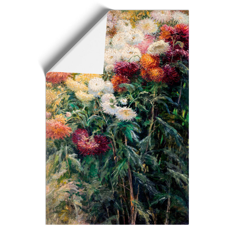 Chrysanthemums by Gustave Caillebotte - No Frame Painting, 42cm H x 30cm W x 0.1cm D