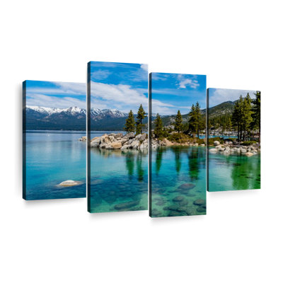 Green Lake Tahoe Wall Art Multi Piece Canvas Print