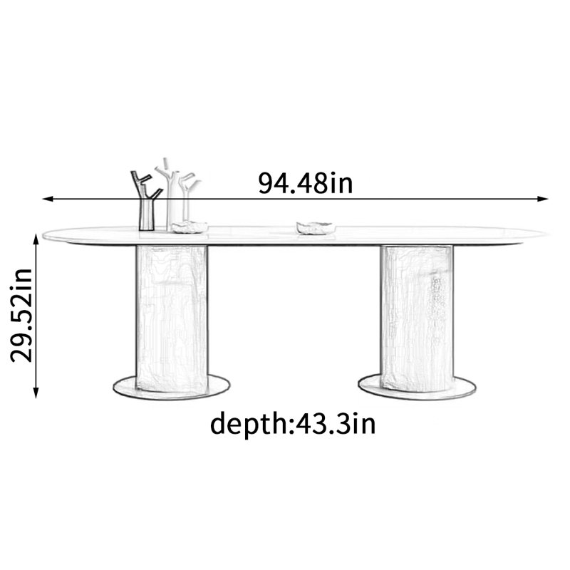 Blase, 29.52"H x 94.48"L x 43.3"W