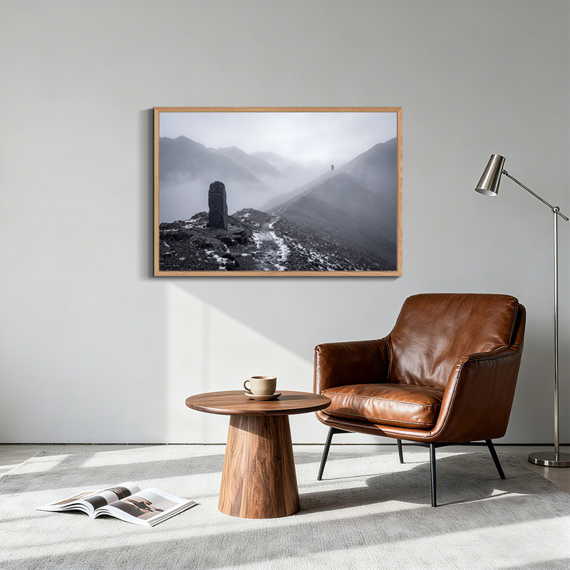 Art mural sur toile Misty Mountain Ridge, H 24 po x l 36 po