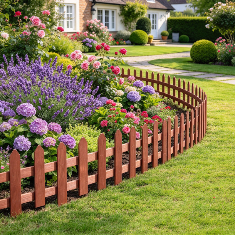 34.01 cm H x 60.02 cm W Solid Wood Fence Panels Fencing with 12 Panel(s) Included