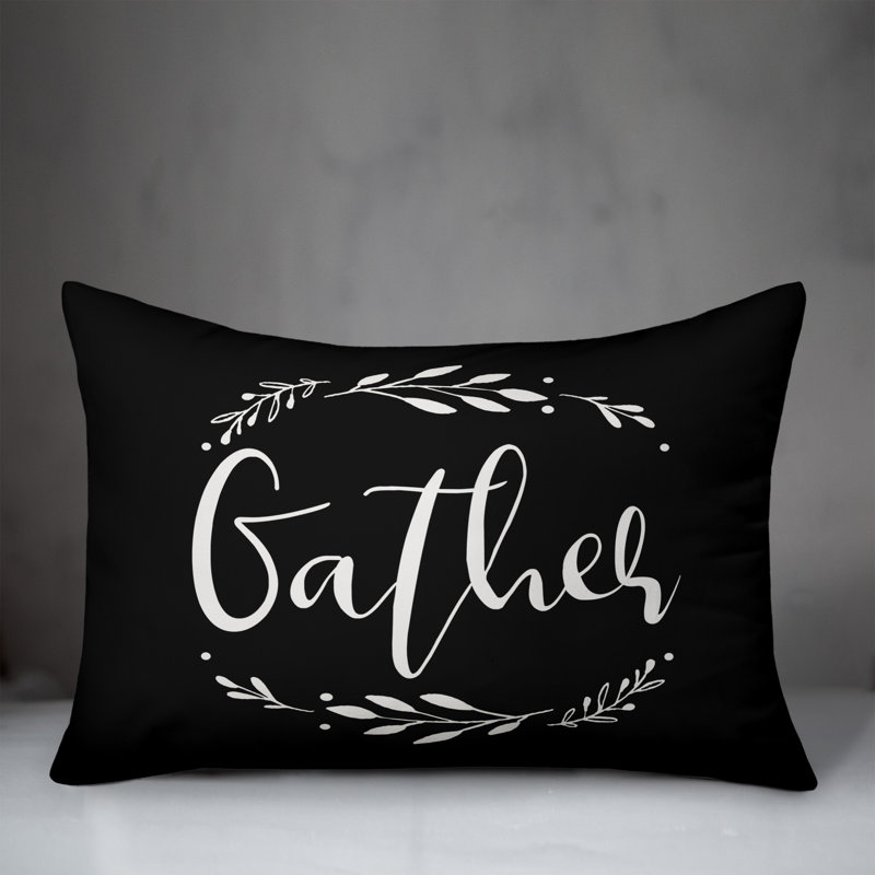  Coussin Gather, Noir