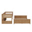 Solution de lit superposé tout-en-un avec compartiments de rangement, éclairage ambiant à changement de couleur et zone perforée créative-1442742943