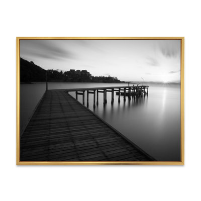 Pont noir et blanc - Peinture sur toile