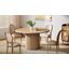Round Metal Base Dining Table-1349859015