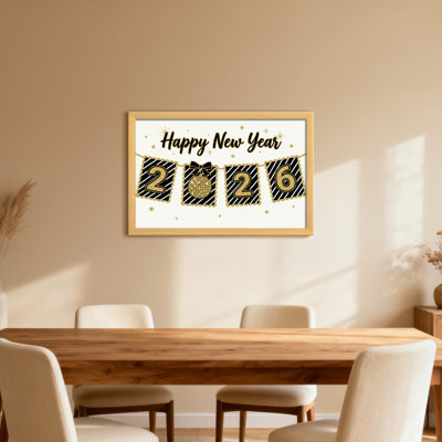 Happy New Year 2026, conception de bannière