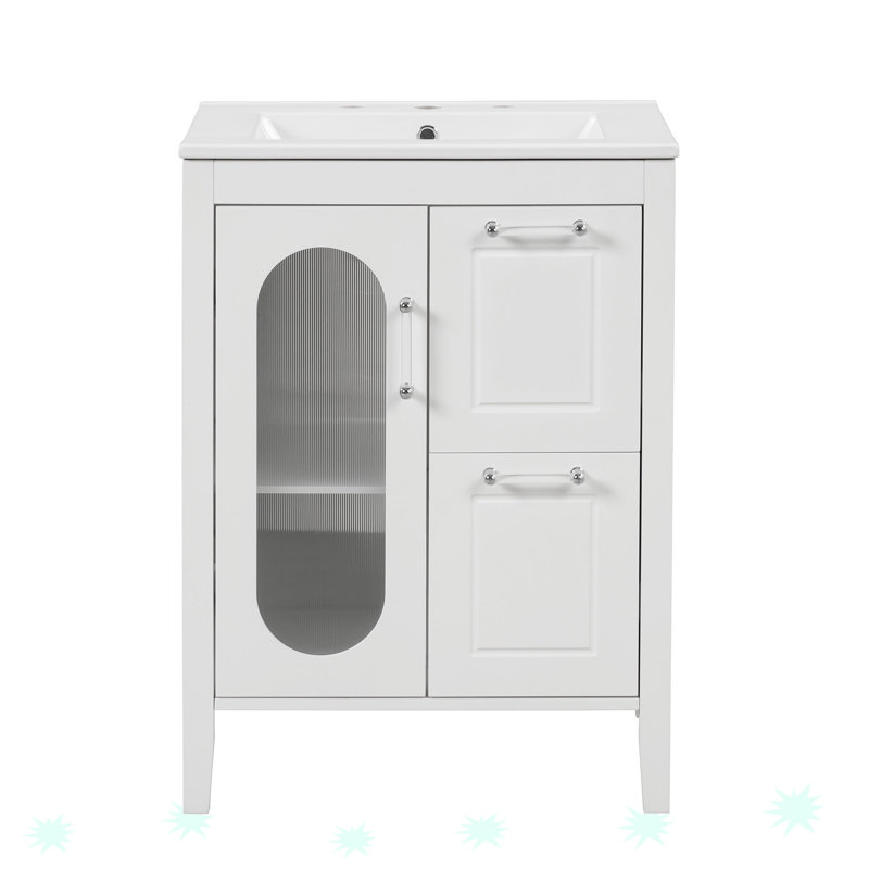 Meuble-lavabo 24 po avec lavabo, meuble-lavabo