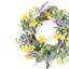 18" Artificial Spring Summer Eucalyptus Wildflower Berry Floral Wreath For Front Door