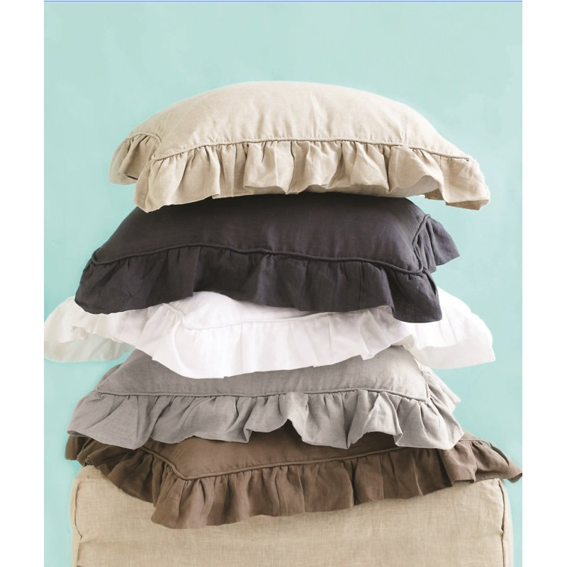 Housse de couette 100% lin Banji, Housse de couette simple et 1 taie décorative