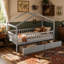 Lit simple en bois avec deux tiroirs Imaginative-664539492