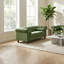 Causeuse Chesterfield en velours avec garniture cloutée et accoudoirs roulés-1704367652