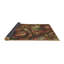 Tapis de la surface brune en laine abstraite Foshee-186758722