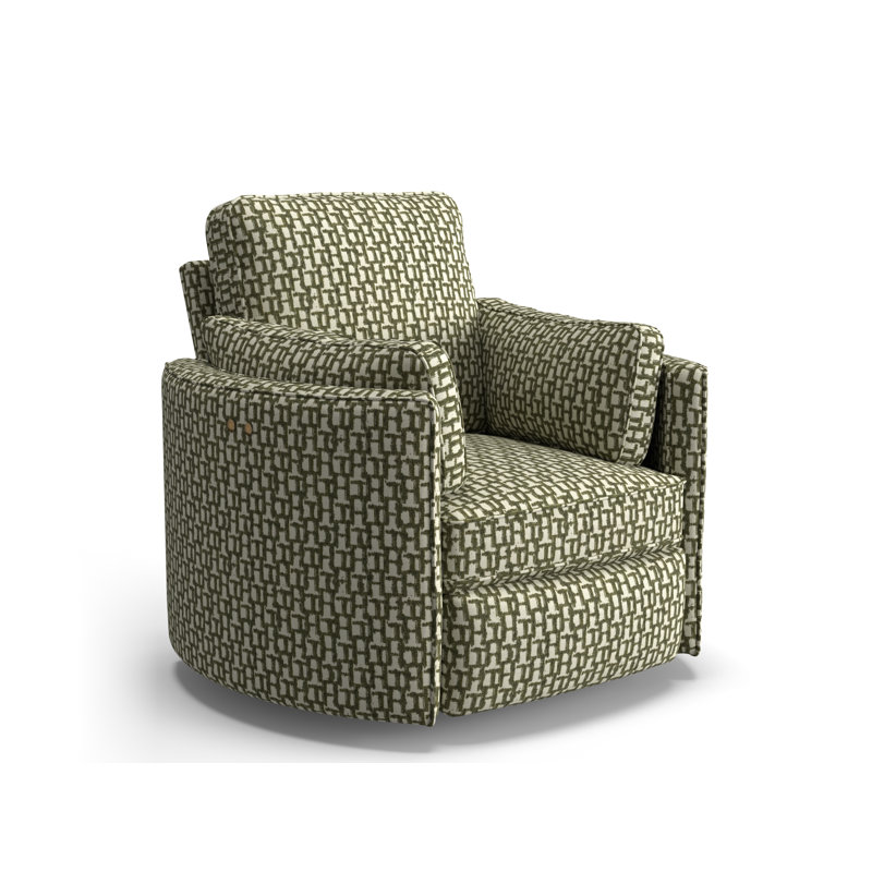 Fauteuil inclinable Vedika, Performance d'impression graphique olive, Alimentation