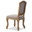 Chaise d'appoint rembourrée en lin Bart Anne