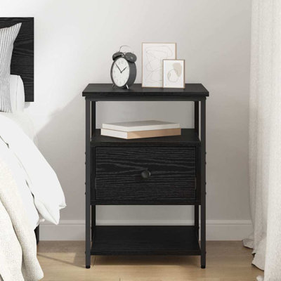 40cm W Manufactured Wood Bedside Table