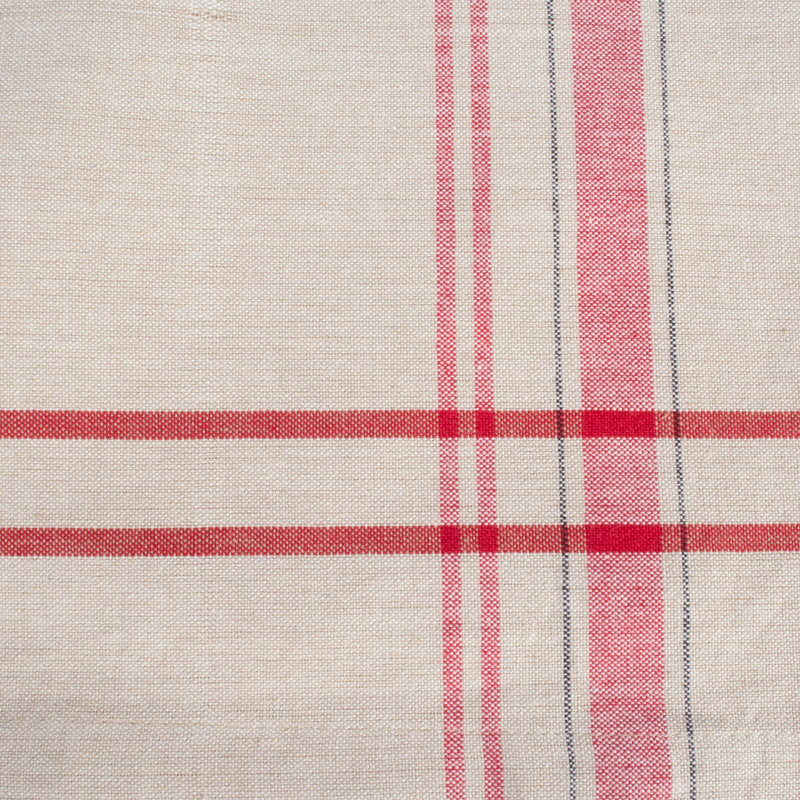Shelton Cotton Blend Striped Square Napkin, Red