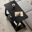 Table d'appoint rectangulaire en bois massif noir-1076733098-1076733100