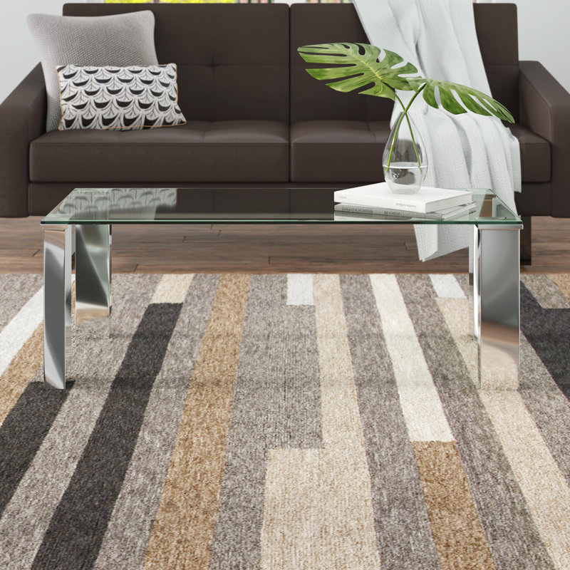 Aurelija Glass Top Coffee Table