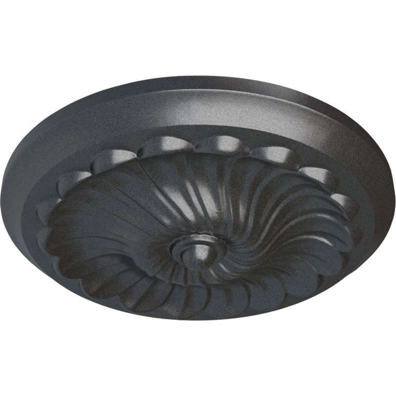 Médaillon de plafond en spirale Endurathane, Étain