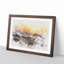 Orange Sunset Above the Waves - Picture Frame Graphic Art Print-56915117-56915114