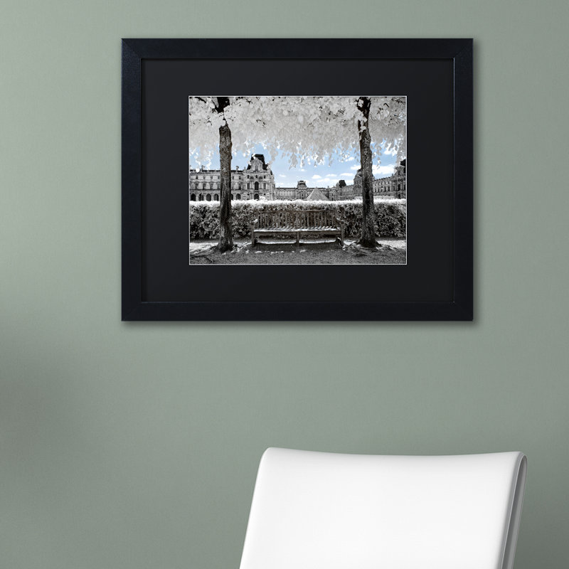 « el paso texas horizon b&w », impression sur toile encadrée, H 16 po x l 20 po x P 0,5 po, Cadre noir