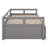 Twin Size Extendable Daybed With Trundle Beds, Wood Daybed Frame With Pull Out Trundle, Twin To King Design Extending Daybed-1055174271