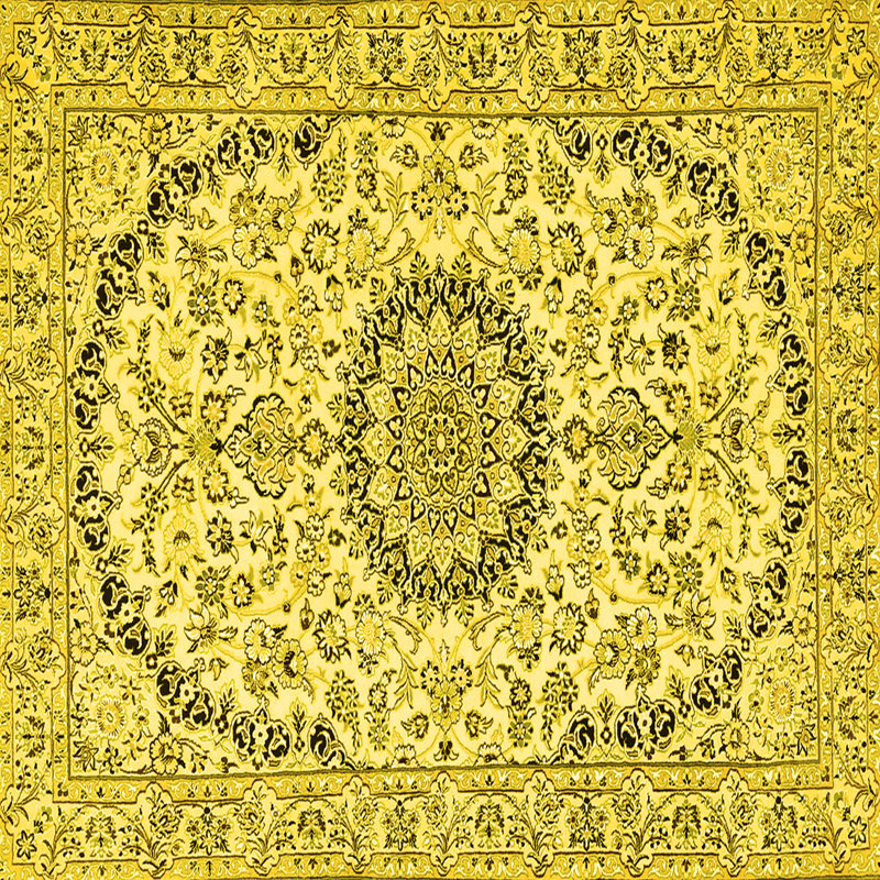 Mecke Washable Oriental Indoor Rug, Square 3'