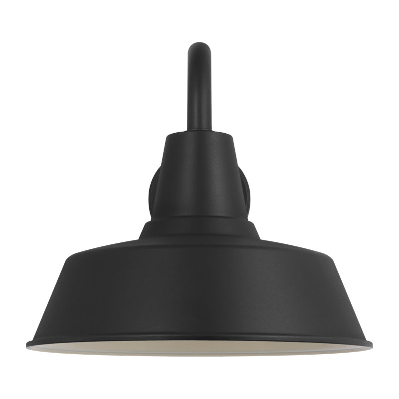 1 - Light Armed Sconce, Textured Black, No, 13.5" H x 14" W x 21.13" D