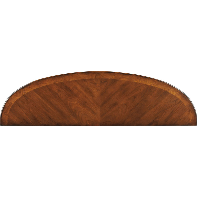 Astor 54"W Demilune Console Table, Nutmeg