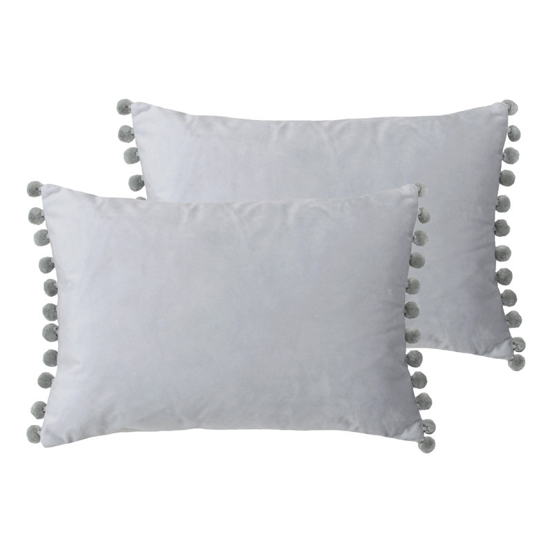 Rectangular Cushion, Dove/Silver