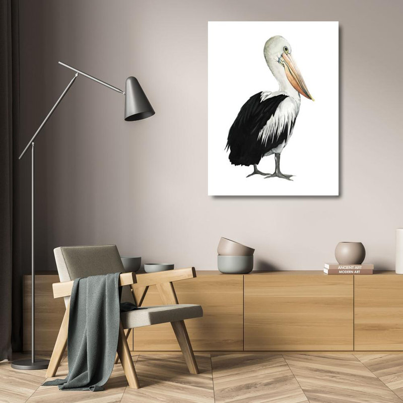 Art sur toile tendue Red Barrel Studio® Popp, Grace, Sea Bird IV 154391F, H 24 po x l 19 po
