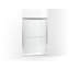 Fluence 44.63" W - 47.63" W x 70" H Double Sliding Frameless Shower Door-2001669679