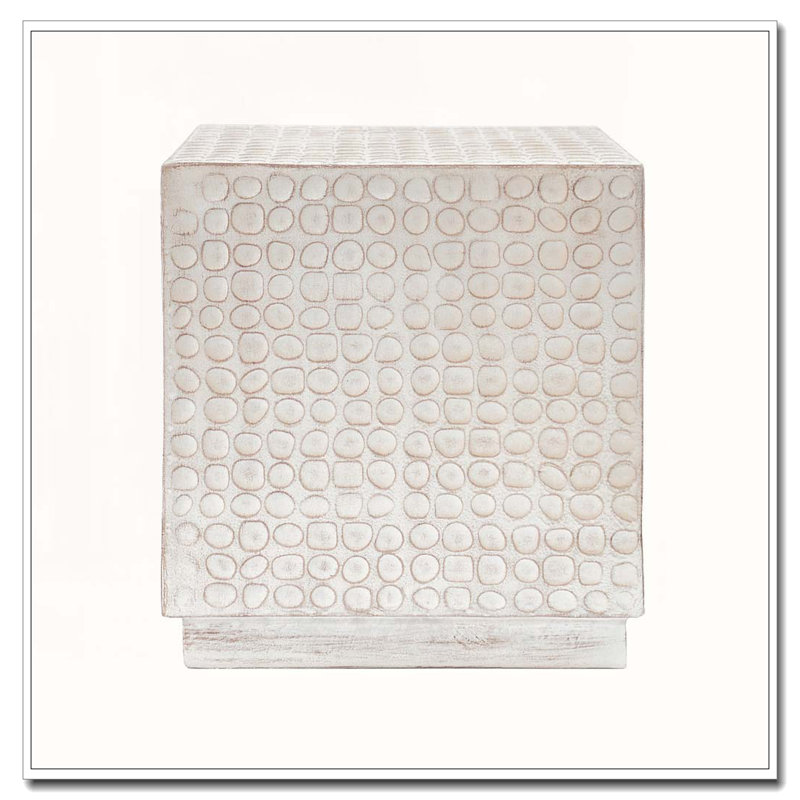 Table d'appoint MGO, texture semblable au bois, utilisation intérieure / extérieure