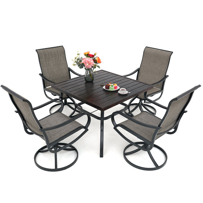 4 - Person Patio Dining Set with Square Table