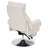 Reclining Facial Beauty Chair with 360°Swivel and Retractable Footrest, Faux Leather