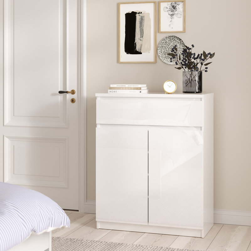 Caton Sideboard, White High Gloss