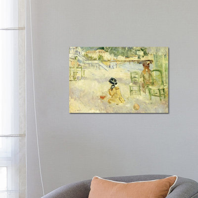 The Beach At Nice, 1882 by Berthe Morisot - Wrapped Canvas Painting