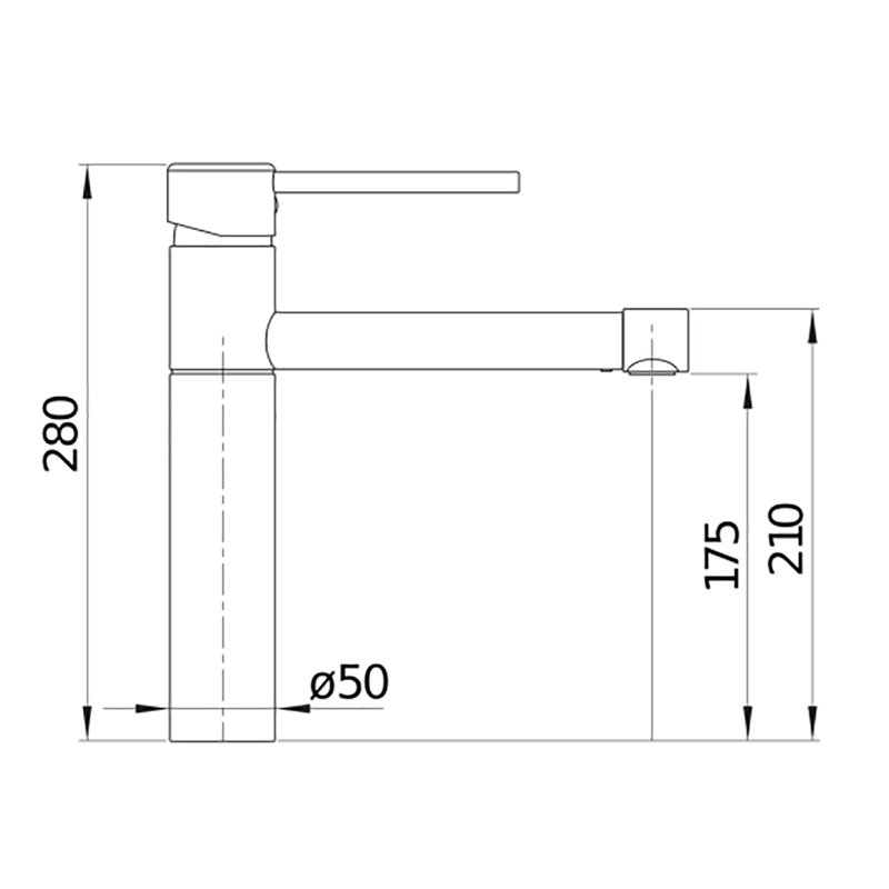 City Single Lever Monobloc Tap