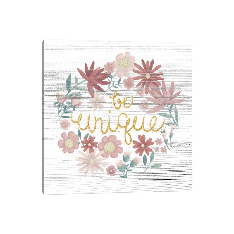 Be Unique by Josefina - Wrapped Canvas Gallery-Wrapped Canvas Giclée, 30.48cm H x 30.48cm W