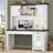 Farmhouse Computer Desk With Hutch And 3 Drawers, 47.2" Executive Office Desk With Storage Drawers, Wood Desk With Power Outlet For Home Office-1276543737
