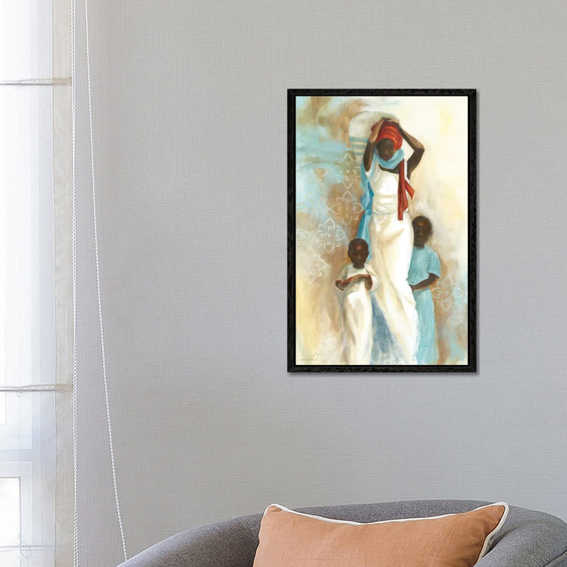 Power Of Love II by Carol Robinson - Painting on Canvas, 152.5 cm H x 101.5 cm W, Black Framed Canvas