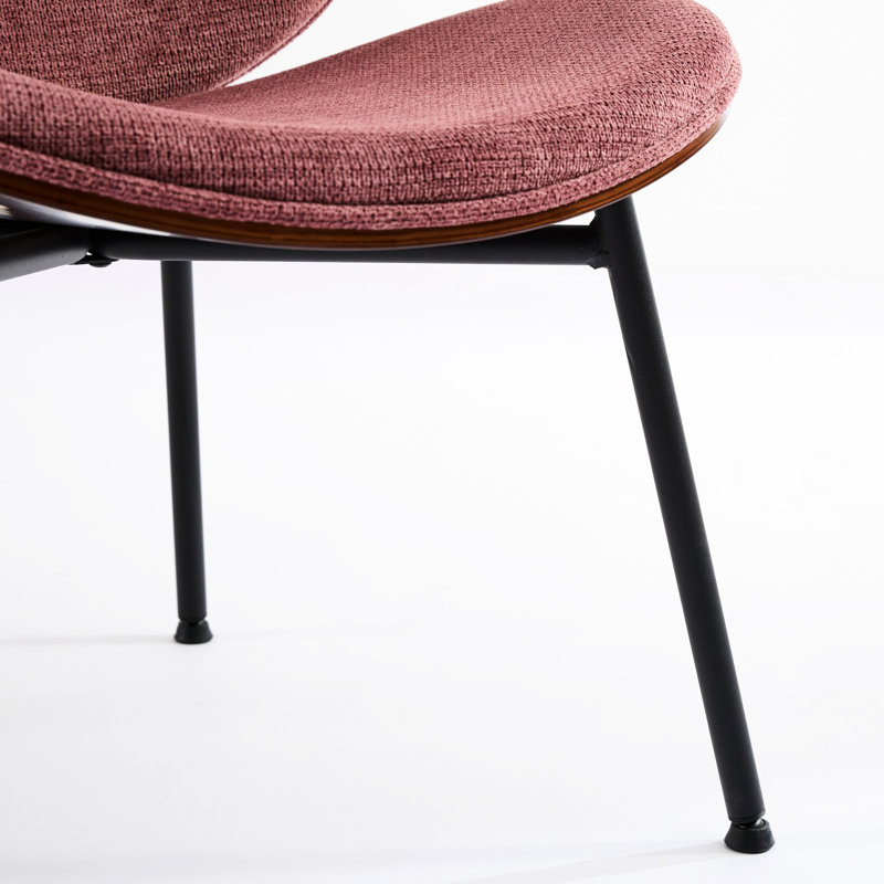 Mid-Century Shell Chair, Walnut Finish, Curved Seat, Fits Various Home Decor Themes Lounge Design, Stable Base, Blends With Multiple