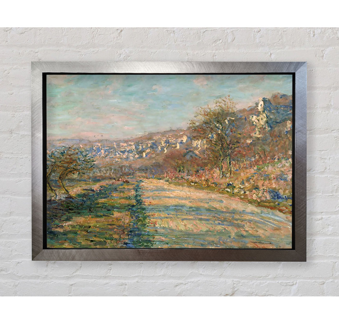 Monet Straße von La Roche-Guyon - Einzelner Bilderrahmen Kunstdrucke